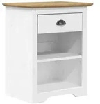 vidaXL Nachttisch BODO Braun 53x38,5x67 cm Massivholz Kiefer
