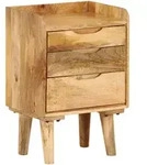 vidaXL Nachttisch Mangoholz Massiv 40 x 30 x 59,5 cm