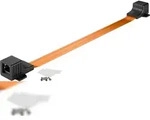 Goobay 71412 RJ45 Fensterdurchf&uuml;hrung Ultra-Slim, 0.3 m - zum Verlegen von