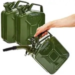 BW&reg; Kraftstoffkanister Metall Benzinkanister 3x 5 Liter mit Ausgie&szlig;er -...