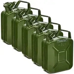 BW&reg; Kraftstoffkanister Metall Benzinkanister 5x 5 Liter - Olivgr&uuml;n - RAL 6003...