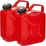 BW&reg; Kraftstoffkanister Metall Benzinkanister 2x 5 Liter mit Schraubverschluss...