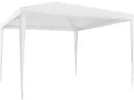tectake Pavillon Farah, wasserdicht, Stecksystem, 3x3m 300 x 300 x 250 cm Wei&szlig;