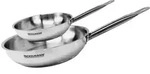 2er-Set Fackelmann Eterna Edelstahl-Bratpfannen, 20 und 28 cm