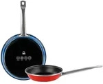 Benetton - 2-tlg. Set aus Pfannen (20/24 cm) Rainbow in Schwarz