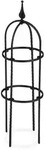 Relaxdays Rankhilfe Obelisk, 2er Set, 70 cm hoch, Ranks&auml;ule f&uuml;r Kletterpflanzen,