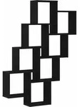 vidaXL Wandregal Schwarze Eiche 90 x 15 x 119,5 cm Holzwerkstoff