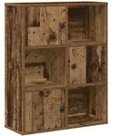 vidaXL B&uuml;cherregal Altholz-Optik 60x24x76,5 cm Holzwerkstoff