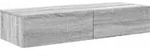 vidaXL Wandregal mit Schubladen Grau Sonoma 100x36x19 cm Holzwerkstoff