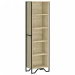 vidaXL B&uuml;cherregal Sonoma-Eiche 50x31x169 cm Holzwerkstoff