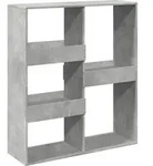 vidaXL B&uuml;cherregal/Raumteiler Betongrau 100x33x115 cm