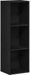 vidaXL B&uuml;cherregal Schwarz Eichen-Optik 36x30x114 cm Holzwerkstoff