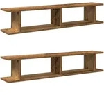vidaXL Wandregale 2 Stk. Altholz-Optik 105x18x20 cm Holzwerkstoff