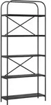 vidaXL Regal Schwarze Eiche 80 x 30 x 183 cm Holzwerkstoff