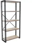 Mendler B&uuml;cherregal HWC-A27, Standregal Wohnregal, 165x80cm 3D-Struktur 5...