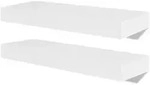 vidaXL Wandregale 4 Stk. Wei&szlig; 40 cm