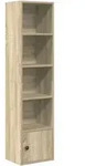vidaXL B&uuml;cherregal Sonoma-Eiche 31x24x127 cm Holzwerkstoff