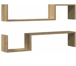 vidaXL Wandregale 2 Stk. Artisan-Eiche 100x15x20 cm Holzwerkstoff