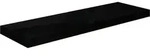 vidaXL Schweberegal Hochglanz-Schwarz 80x23,5x3,8 cm MDF