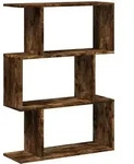 vidaXL Raumteiler-B&uuml;cherregal 3 F&auml;cher R&auml;uchereiche 70x24x97 cm