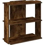 vidaXL B&uuml;cherregal 3 B&ouml;den R&auml;uchereiche 60x30x60 cm Holzwerkstoff