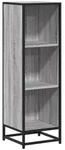 vidaXL B&uuml;cherregal Grau Sonoma 33,5x33x107,5 cm Holzwerkstoff