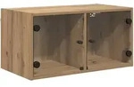 vidaXL Wandschr&auml;nke 2 pcs Artisan-Eiche 68 x 37 x 35 cm Holzwerkstoff