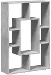 vidaXL B&uuml;cherregal Betongrau 63x20x90 cm Holzwerkstoff