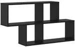 vidaXL Wandregal Schwarze Eiche 100 x 20 x 53 cm Holzwerkstoff