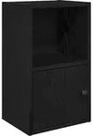 vidaXL B&uuml;cherregal Schwarz Eichen-Optik 31x24x52 cm Holzwerkstoff