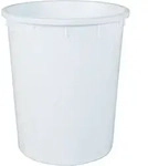 BRB Rundtonne, 150 Liter, &Oslash; oben/unten 615/490 mm, H&ouml;he 705 mm, wei&szlig;