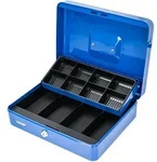 HMF Geldkassette abschlie&szlig;bar, Kasse mit 8 M&uuml;nzf&auml;chern und 4 Geldscheinmulden, 30