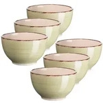 M&Auml;SER M&uuml;slischale 14 cm, 6-er Set, Lumaca, OLIVGR&Uuml;N