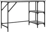 vidaXL Schreibtisch Grau Sonoma 120x50x75 cm Metall Holzwerkstoff