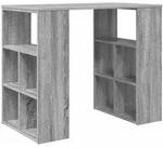 vidaXL Schreibtisch Graues Sonoma 90 x 50 x 75 cm Holzwerkstoff