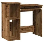 vidaXL Schreibtisch mit Regal Altholz-Optik 84x40x78cm Holzwerkstoff