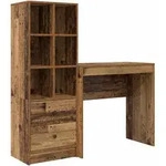 vidaXL Schreibtisch mit Schubladen 2 pcs Altholz