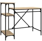 vidaXL Schreibtisch mit Regal Sonoma-Eiche 105x50x90 cm Holzwerkstoff
