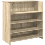 Rezeptionsschreibtisch Sonoma-Eiche 100 x 50 x 103,5 cm Holzwerkstoff Atlas Master