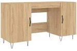 vidaXL Schreibtisch Sonoma-Eiche 140x50x75 cm Holzwerkstoff