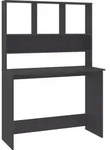 vidaXL Schreibtisch mit Regalen Grau 110x45x157 cm Holzwerkstoff