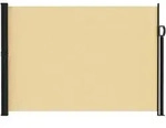 vidaXL Ausziehbares Seitenmarkise Sand 600 x 120 cm Polyester