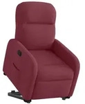 vidaXL Relaxsessel mit Aufstehhilfe Weinrot Stoff