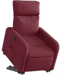 vidaXL Relaxsessel mit Aufstehhilfe Weinrot Stoff