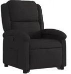 vidaXL Relaxsessel mit Aufstehhilfe Schwarz Stoff