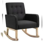 CLP Schaukelstuhl Dream Stoff schwarz