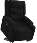 vidaXL Relaxsessel mit Aufstehhilfe Elektrisch Schwarz Stoff
