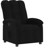 vidaXL Relaxsessel Schwarzer Stoff