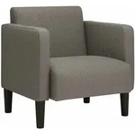vidaXL Sessel mit Armlehnen Hellgrau 54 cm Cordstoff