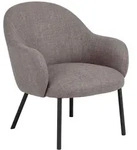 Ebuy24 Spencer Sessel Lounge-Sessel Stoff hellgraubraun.